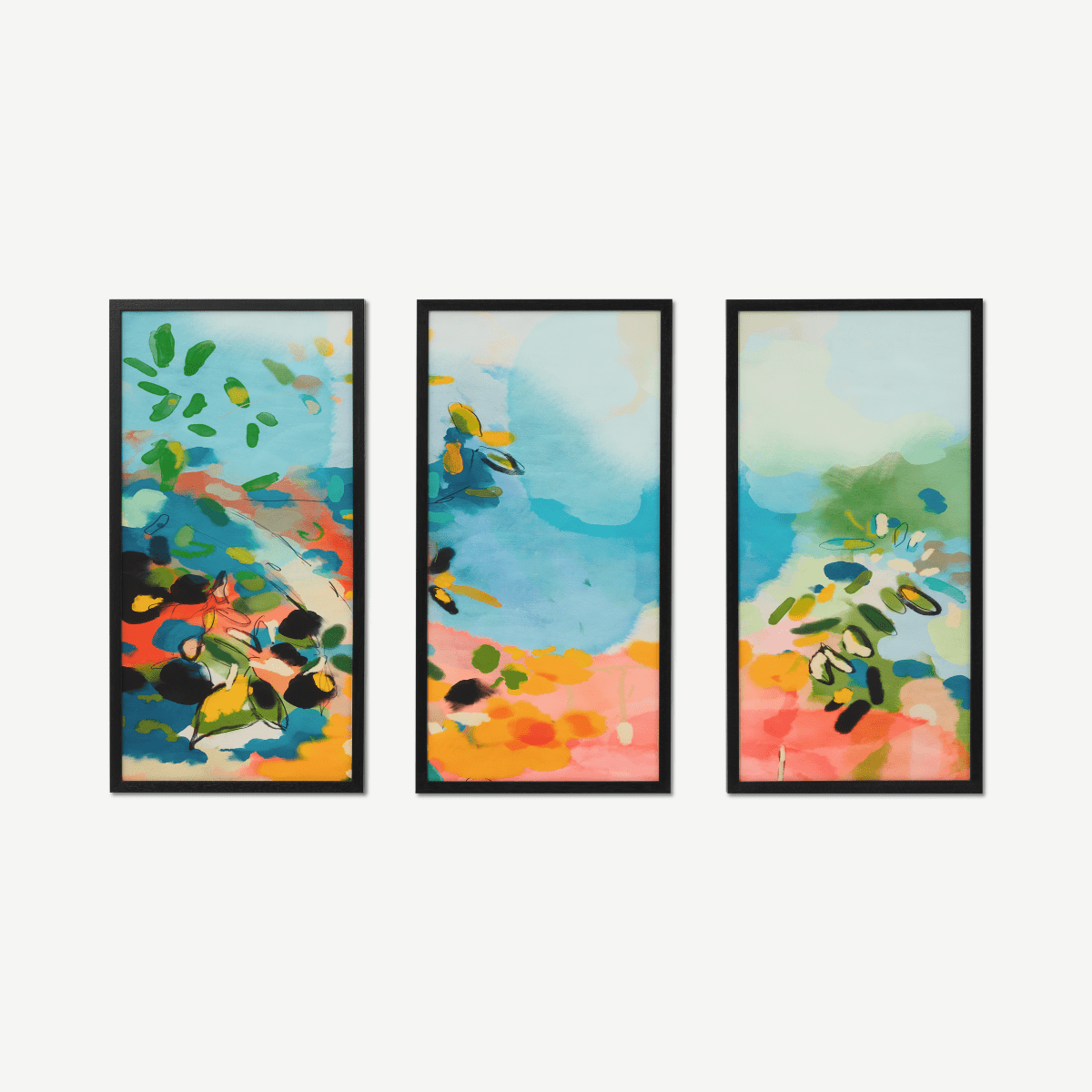 Ana Rut Bre, ‘Garden with Sea View’ Set of 3 Framed Prints, 30 x 60cm ...